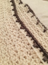 simple edging with spike stitch